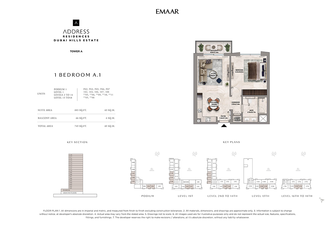 Address Residences Dubai Hills Floor Plan